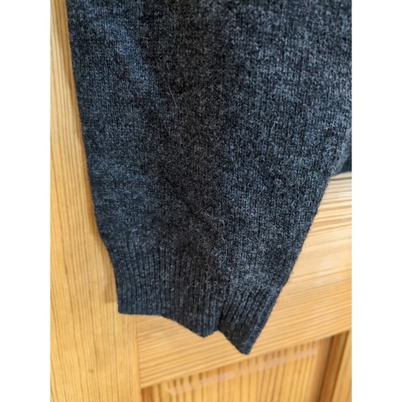 Brooks Brothers Sweater Mens XL Gray Scottish Lambswool Argyle Diamond V Neck - Picture 4 of 12